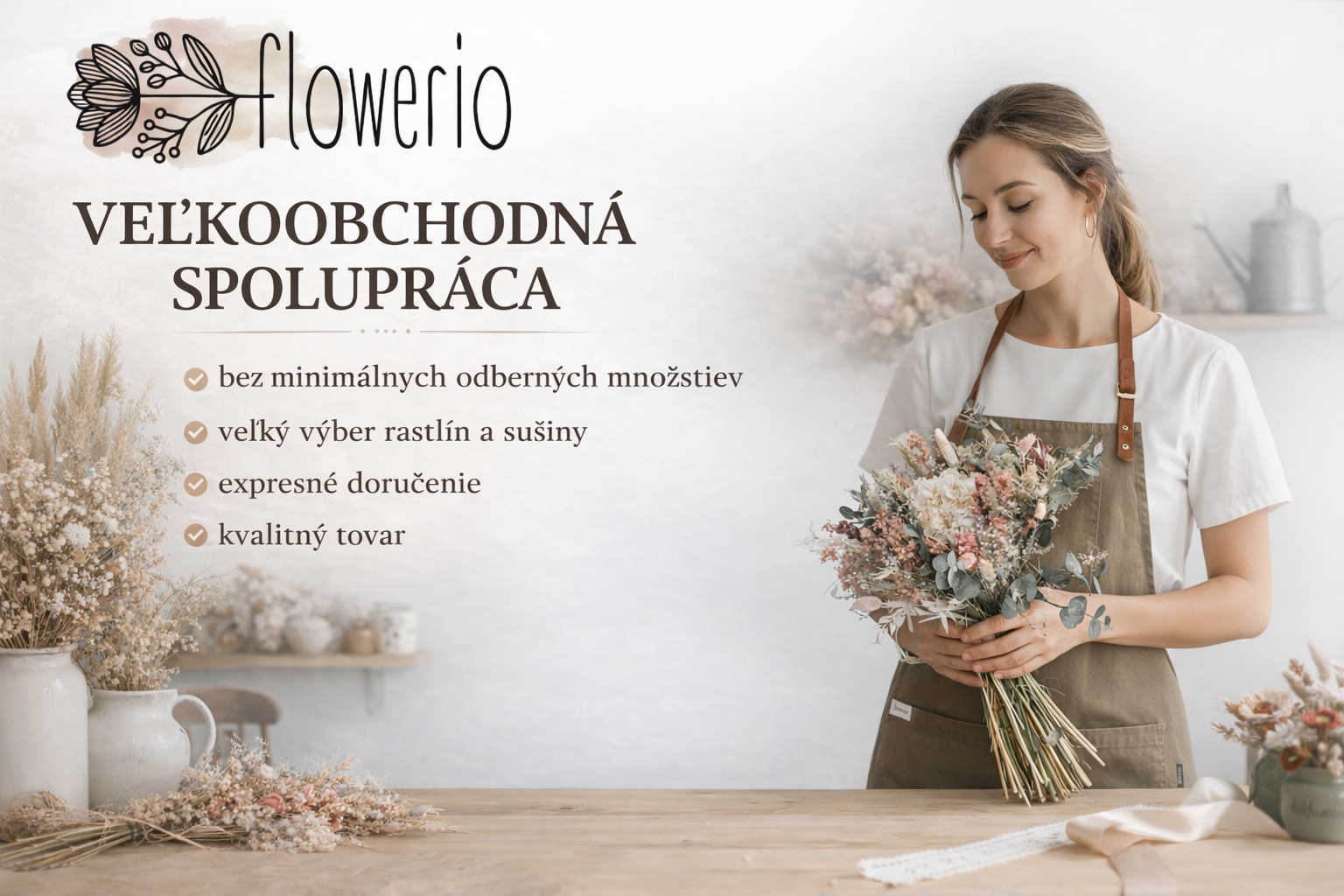 velkoobchod sušené kvety a sušina